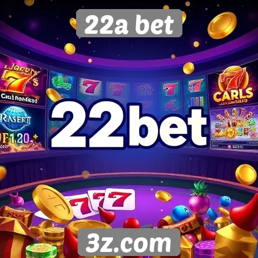 Variedade de jogos disponíveis na plataforma 22a bet